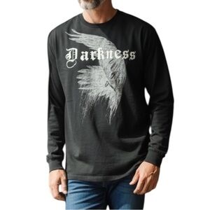 Street Legal Black Darkness Long Sleeve Cotton T-shirt Size XXL